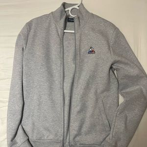 Le Coq Sportif zip up structured jersey athletic jacket